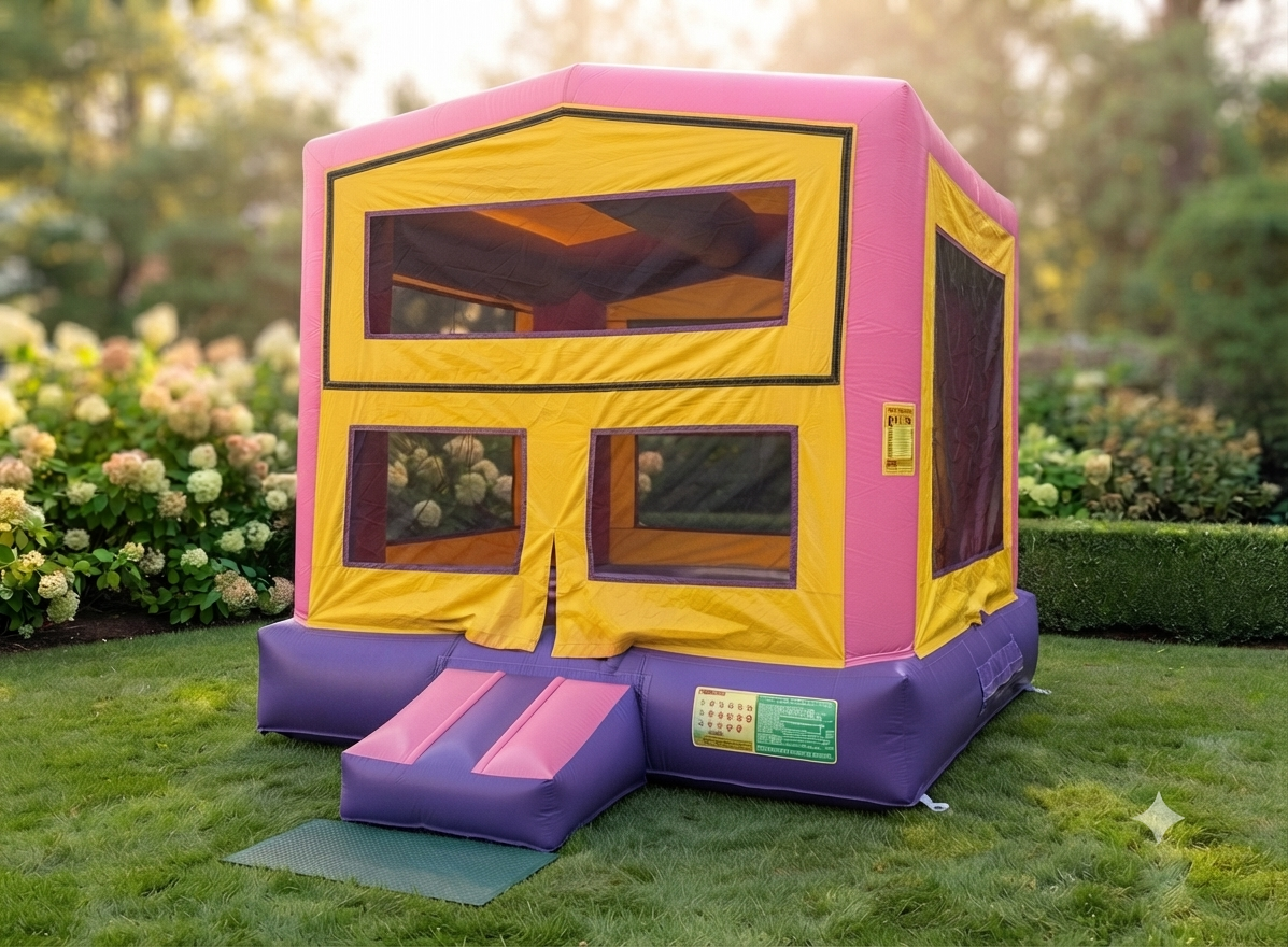 Pink & Purple Bouncy House — Boutique Bounce Houses by Pristine Events — view 1 of 2